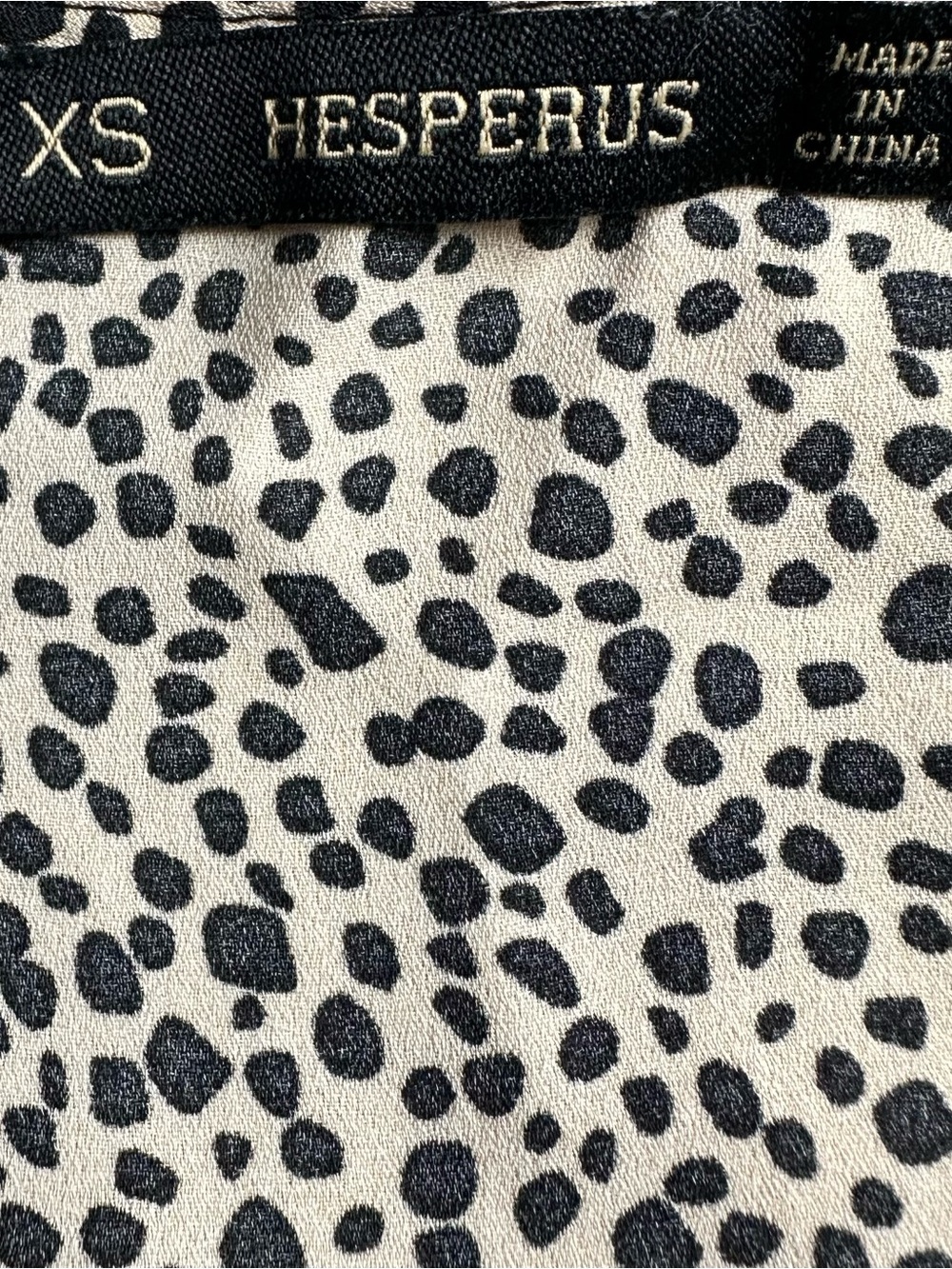 Hesperus Cheetah Leopard Print Faux Wrap Peplum Blouse Top XS - Picture 8 of 13